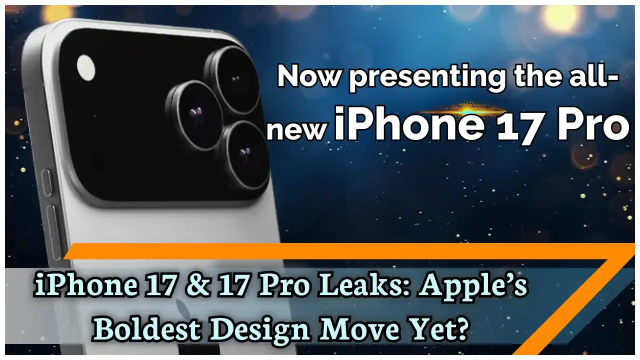 Leaked render of iPhone 17 Pro showing a taller camera bar with three lenses and a LiDAR scanne